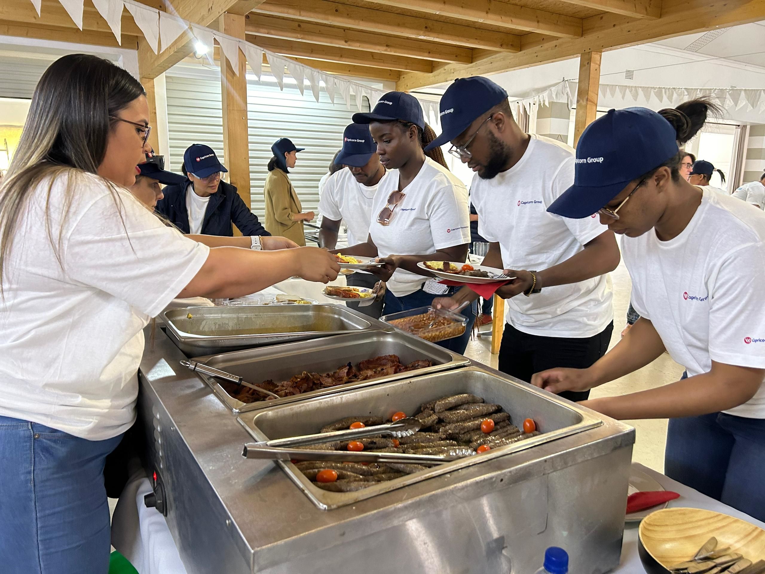 Changemakers serving food